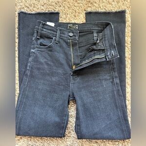 Mother Hustler Ankle Fray Denim